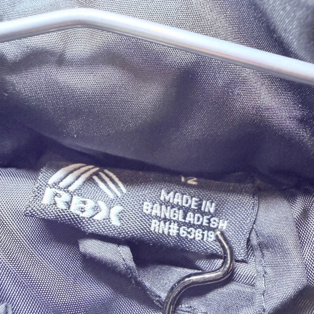 RBX Boys Puffer Vest Black‎ Quilted Full Zip Sleeveless Jacket Size 12 RN63619